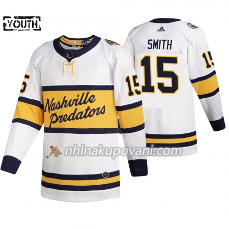Nashville Predators Dresy Craig Smith 15 Adidas 2020 Winter Classic Authentic - Dětské